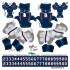 Houston Texans NFL Home Uni-Forms, 11 Player Action Figure Kit, Primary 2000-2023