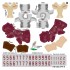 Florida State Seminoles Away Uni-Forms, 11 Player Action Figure Kit, Primary 2022-