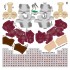 Florida State Seminoles Away Uni-Forms, 11 Player Action Figure Kit, Primary 2022-