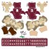 Florida State Seminoles Home Uni-Forms, 11 Player Action Figure Kit, Primary 2022-