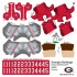 Georgia Bulldogs Home Uni-Forms, 11 Player Action Figure Kit, Primary 2021-