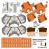 Miami Hurricanes Home Uni-Forms, 11 Player Action Figure Kit, Primary 2022-