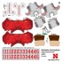 Nebraska Cornhuskers Away Uni-Forms, 11 Player Action Figure Kit, Primary 2021-