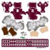 Texas A&M Aggies Home Uni-Forms, 11 Player Action Figure Kit, Primary 2022-