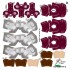 Texas A&M Aggies Home Uni-Forms, 11 Player Action Figure Kit, Primary 2022-