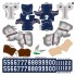 Auburn Tigers Home Uni-Forms, 11 Player Action Figure Kit, Primary 2022-