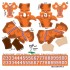 Clemson Tigers Home Uni-Forms, 11 Player Action Figure Kit, Primary 2021-