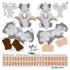 Texas Longhorns Away Uni-Forms, 11 Player Action Figure Kit, Primary 2021-