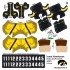 Iowa Hawkeyes Home Uni-Forms, 11 Player Action Figure Kit, Primary 2023-