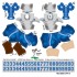 Kentucky Wildcats Away Uni-Forms, 11 Player Action Figure Kit, Primary 2023-