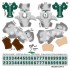 Michigan State Spartans Away Uni-Forms, 11 Player Action Figure Kit, Primary 2023-