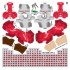 North Carolina State Wolfpack Away Uni-Forms, 11 Player Action Figure Kit, Primary 2023-