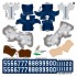 Penn State Nittany Lions Home Uni-Forms, 11 Player Action Figure Kit, Primary 2021-