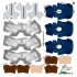 Penn State Nittany Lions Home Uni-Forms, 11 Player Action Figure Kit, Primary 2021-