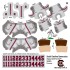 South Carolina Gamecocks Away Uni-Forms, 11 Player Action Figure Kit, Primary 2023-