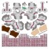 South Carolina Gamecocks Away Uni-Forms, 11 Player Action Figure Kit, Primary 2023-