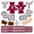 South Carolina Gamecocks Home Uni-Forms, 11 Player Action Figure Kit, Primary 2023-