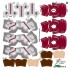 South Carolina Gamecocks Home Uni-Forms, 11 Player Action Figure Kit, Primary 2023-