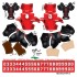 Texas Tech Red Raiders Home Uni-Forms, 11 Player Action Figure Kit, Primary 2023-