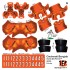 Cincinnati Bengals NFL Home Uni-Forms, 11 Player Action Figure Kit, Primary 2024-