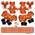 Cincinnati Bengals NFL Home Uni-Forms, 11 Player Action Figure Kit, Primary 2024-