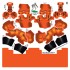 Cincinnati Bengals NFL Home Uni-Forms, 11 Player Action Figure Kit, Primary 2024-