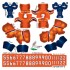 Denver Broncos NFL Home Uni-Forms, 11 Player Action Figure Kit, Primary 2024- 