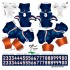 Denver Broncos NFL Home Uni-Forms, 11 Player Action Figure Kit, Alternate 2024-  