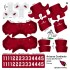 Arizona Cardinals NFL Home Uni-Forms, 11 Player Action Figure Kit, Primary 2024-