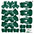 New York Jets NFL Home Uni-Forms, 11 Player Action Figure Kit, Primary 2024- 