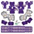 Minnesota Vikings NFL Home Uni-Forms, 11 Player Action Figure Kit, Classic 2023-