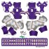 Minnesota Vikings NFL Home Uni-Forms, 11 Player Action Figure Kit, Classic 2023-