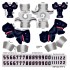 Houston Texans NFL Away Uni-Forms, 11 Player Action Figure Kit, Primary 2024- 