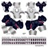 Houston Texans NFL Away Uni-Forms, 11 Player Action Figure Kit, Primary 2024- 