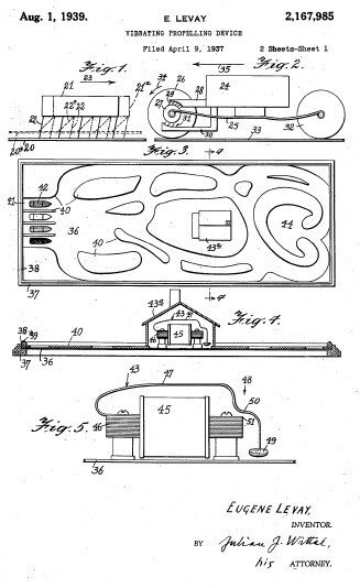 Patent for original vibrating game board