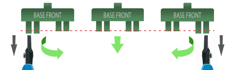 Base tweaking overview illustrating how to tweak a base