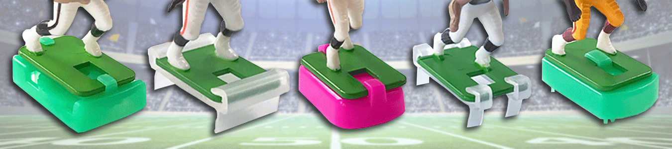 Various different types of Electric Football bases