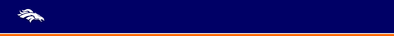 Denver Broncos NFL Team Banner