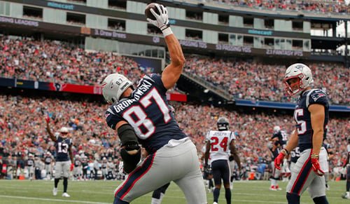 New England Patriots NFL Team Hall of Fame Shot