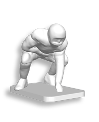 Down Lineman - Left Hand Down